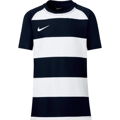 Nike Rugby-shirt met ronde hals voor kinderen (Zwart/Wit)