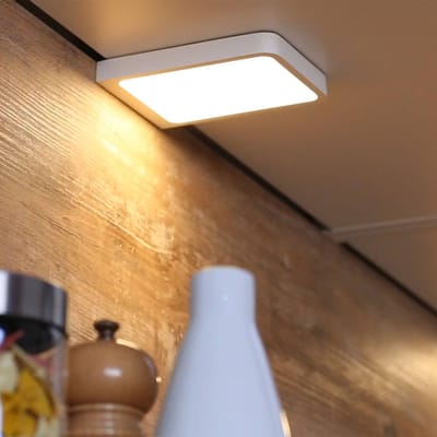 LED-onderkastverlichting Vane 2x8W 105x140 mm 2x430lm 230/12V hoekig Wit mat