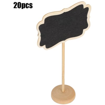 20 stuks Houten Krijtbord Verticale Schrijfborden Kennisgeving Plant Decoratieve Borden Labels Tuinlabels DIY
