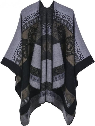 Gebreide Sjaal - Winter Sjaal Vest - Warm Blijven - Los Randafwerking - 130x150cm - Veel Kleuren