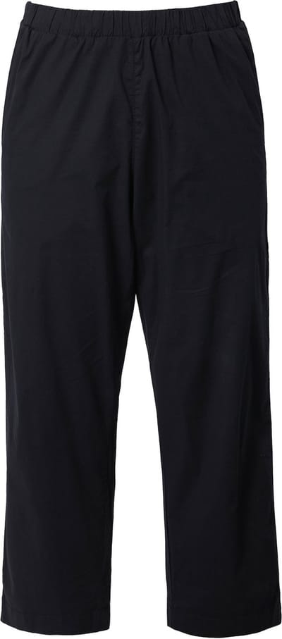 Ulla Popken - Dames - 7/8-chinobroek Ruby elastische tailleband wijde - Zwart - Maat 60