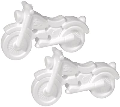 Piepschuim motor - 2x stuks - 17 cm - styrofoam - hobby - DIY - knutsel figuren van piepschuim - knutselen artikelen