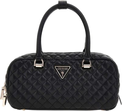 GUESS Schoudertas Eco Rianee Satchel Bag Black Zwart
