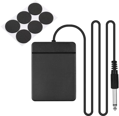 Dailygoods- Sustainpedaal Universeel - Antislip Onderkant - 1,7 m Lange Kabel - Compatibel met Toetsenborden - Eenvoudig te Installeren - 2 Stuks - Pianopedaal
