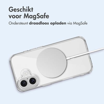 imoshion Hoesje - Geschikt voor Apple iPhone 17 - Protective Backcover geschikt voor MagSafe - Transparant