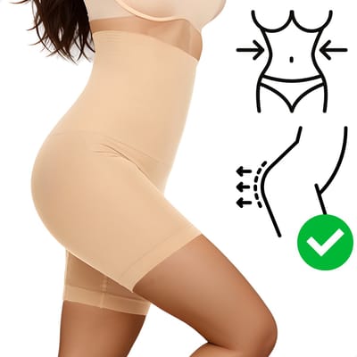 RENALUX - Corrigerend Ondergoed Dames - Corrigerend Broekje Dames - Beige - Maat S