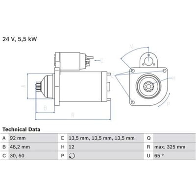 Starter BOSCH 0 986 021 480