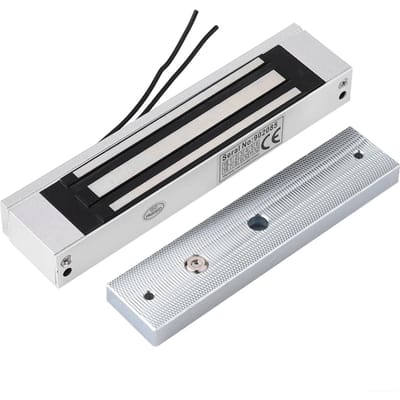 Serrure de porte magnétique électrique 180 kg, contrôle d'accès puissant pour porte, armoire, tiroir black
