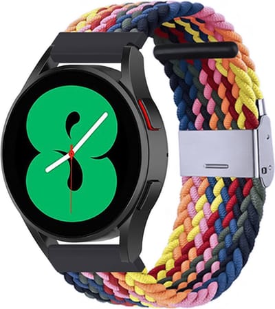 By Qubix - Braided nylon bandje - Multicolor Summer - Geschikt voor Xiaomi Mi Watch / Geschikt voor Xiaomi Watch 2 / Geschikt voor Xiaomi Watch S1 / S2 / S3 / S4 (47mm)