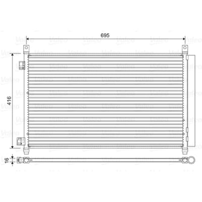 Condensator, airconditioning VALEO 822611