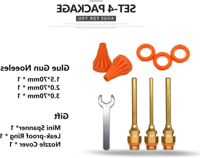 Lijmpistool Mondstukken - Accessoires Set - Hobby Projecten - Lekvrij Ontwerp - 16 Maten - Set-4