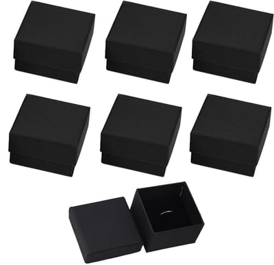 Dailygoody - Kraft Juwelen Dozen - Cadeauverpakkingen voor Ringen en Oorbellen - Set van 6 - Ideaal voor Verjaardagen - Geschenkverpakking - Perfect v.