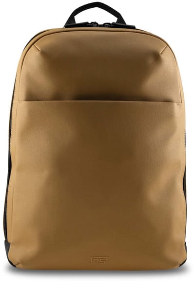 JOST Laptop rugzak Rugzak met laptopvak Borgholm Backpack Mustard Lichtbruin