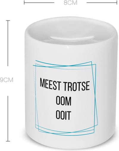 Akyol - meest trotse oom ooit Spaarpot - Oom - trotse oom - verjaardagscadeau - verjaardag - cadeau - cadeautje voor oom - oom artikelen - kado - geschenk - gift - 350 ML inhoud