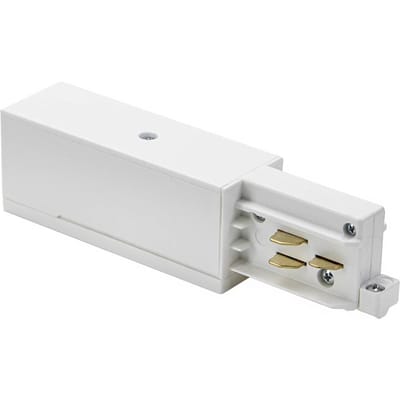 BRUMBERG eindvoeding ONETRACK wit, aardedraad rechts