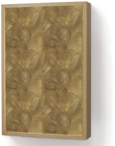 Wandlamp 40x60 cm - Oplaadbaar - Organisch - Lijnen - Goud - Wandlampen binnen woonkamer - Slaapkamer lamp - Decoratieve nachtlamp - Vloerlamp draadloos