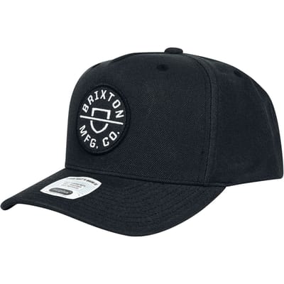 Brixton Cap - CREST C MP SNAPBACK - zwart