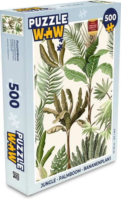 Puzzel Jungle - Palmboom - Bananenplant - Kinderen - Natuur - Planten - Legpuzzel - Puzzel 500 stukjes