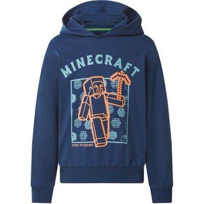 Lidl Kinder hoodie (Minecraft blauw, 122/128)