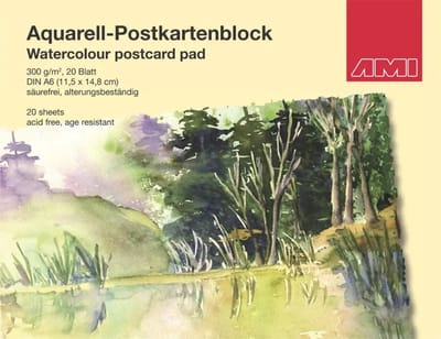 Aquarel Ansichtkaarten 300 gram 20 vel