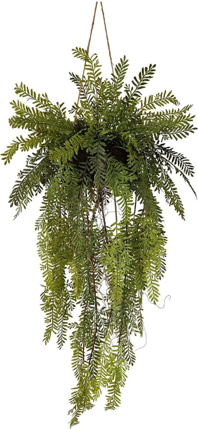 Kunst Mos Kokodama | 100cm - Kunst hangplant - Namaak kokodama - Kunstplanten voor binnen - Kunst hangplant mos