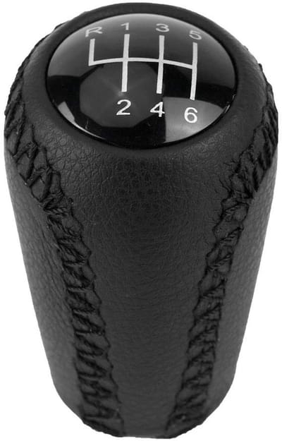 Dailygoods- Versnellingspookknop Leer - Pookknop - Universeel - Geschikt voor Mazda 3/5/6/CX-7/MX-5 - 100% Nieuw - 79g Gewicht - Versnellingspook