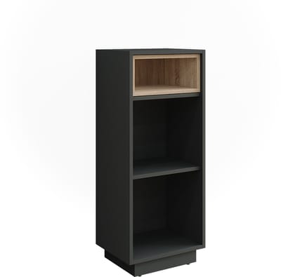 Vicco Beatrice Tussenkast – 38 x 93 cm met 3 compartimenten Antraciet/Sonoma