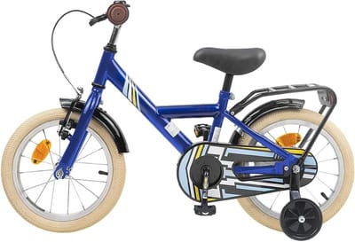 Kinderfiets 16 Inch - Jongensfiets Meisjesfiets - Buiten Spelen - Verstelbaar Stuur Zadel - 16 inch - Donkerblauw