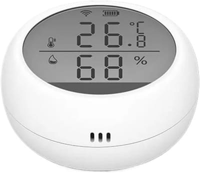 Temperatuur Vochtigheidssensor - Hygrometer Binnenthermometer - Slim Huis - Wifi Connectiviteit - 2 Stuks - Wit