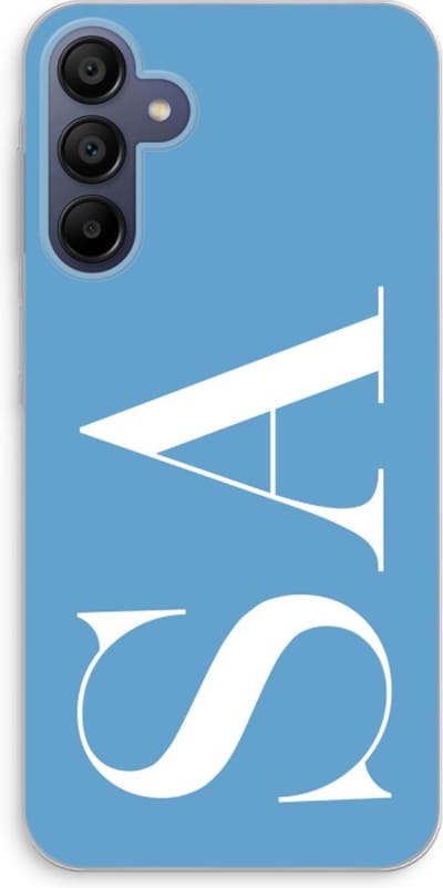Gepersonaliseerd - Case Company® - Hoesje geschikt voor Samsung Galaxy A15 hoesje - Monogram N°2 - Soft Cover Telefoonhoesje - Bescherming aan alle Kanten en Schermrand