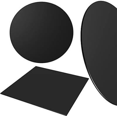 Openhaardglas tafelblad en bodemplaat voor vonkenbescherming - Veiligheidsglas rond Ø 80cm