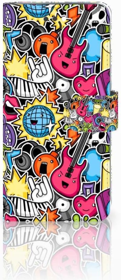 Apple iPhone 7 Plus | 8 Plus Wallet Case met Pasjes Punk Rock