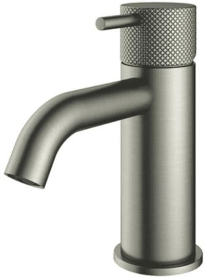 Hotbath Cobber X - Wastafelmengkraan - zonder Waste - Laag - Geborsteld Nikkel - Opbouw - Nikkel - V01