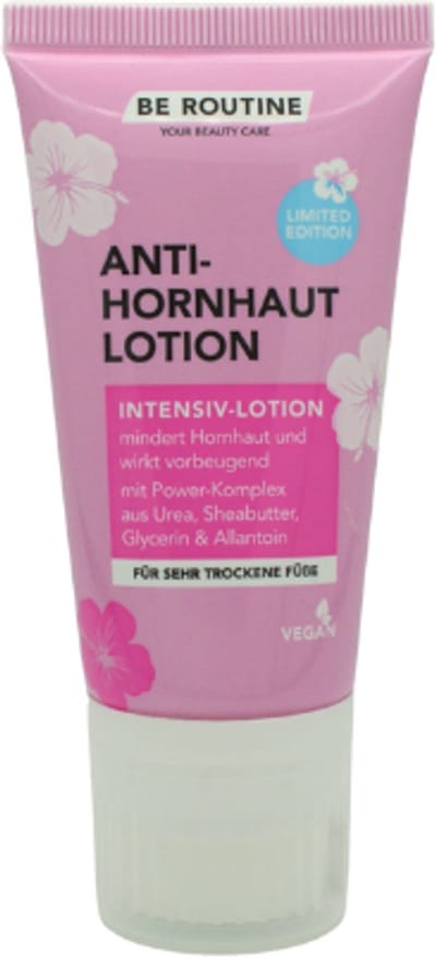 Be Routine Anti-Hornhaut Lotion - Intensieve Voetcrème | 1x 50ml - Tegen Eelt & Droge Huid - Met Ureum, Sheaboter & Glycerine | Vegan