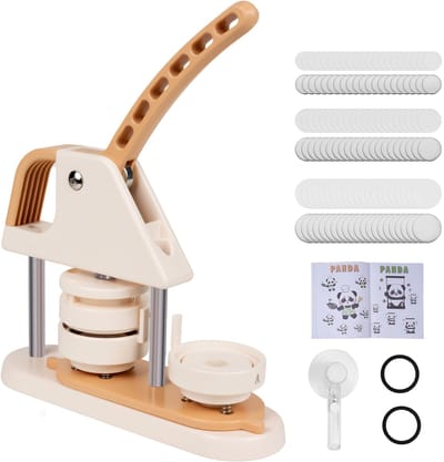 Button Maker - 58mm - Met Metalen Button Parts - Gaat langer mee - Badge Maker Machine - Pin machine met 100 stuks button - Pin Maker - Speld Buttons - Convention - Anime merchandise Maker - Otaku - Fanmerchandise