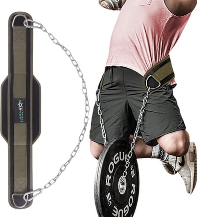 Dip Belt - Gewichthefriem - Krachttraining - Verstelbare Pasvorm - Eén Maat - Zwart
