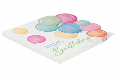 Servetten Happy Birthday Balloons Multik Leurxh33cm Papier