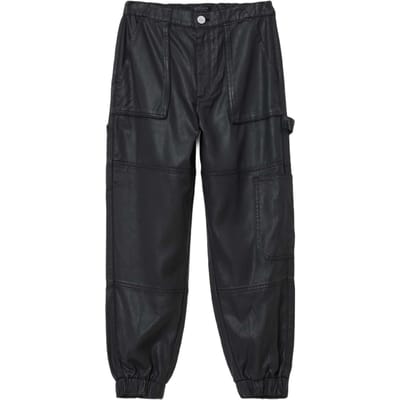 AllSaints Mila Denim Trouser Coated Black Taglia: 2 | Pantaloni cargo Outlet | Donna | Blu