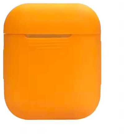 Hoesje voor AirPods - Hoesje geschikt voor AirPods 2 - Siliconen Beschermhoesje - Airpodshoesje - Geschikt voor Apple AirPods 2 - Oranje/Geel - CHPN