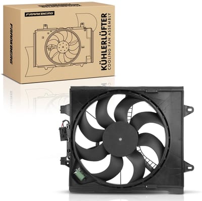 Frankberg 1x Motorradiator enkele ventilator