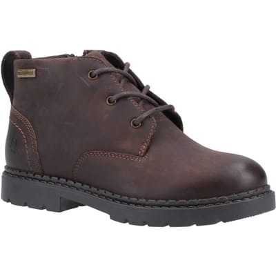 Hush Puppies Jongens Mini Presley Leren Laarzen (Bruin)