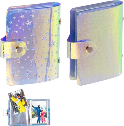 Set van 2 Kleine Fotoalbums voor Polaroid, Instax Mini en Kpop Foto's - Mini Foto Kaarten Binder