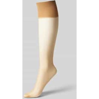 FALKE Pure Matt eenkleurig materiaal transparant 20 DEN kniekousen dames transparant - maat 35-38