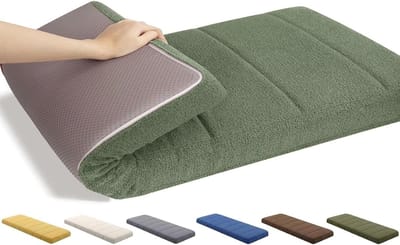 Zitkussen Traagschuim - Bankkussen Outdoor - Comfortabel Zitten - Waterdicht Antislip - 40x110 cm - Groen