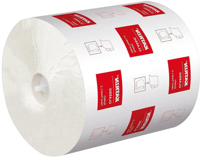 Handdoekrollen Systeem - Papieren Rol - Hygiënisch Drogen - Extreem Absorberend - 6 Rollen - Wit
