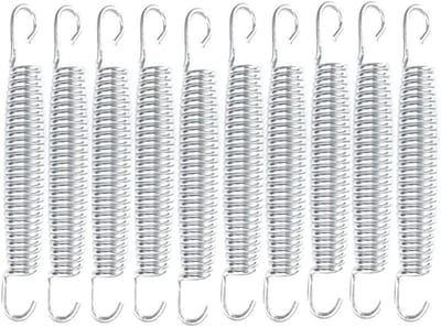 Trampoline Veren - Springveren Set - Trampoline Reparatie - Roestbestendig Metaal - 10 stuks - Zilver