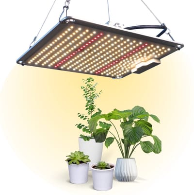 Mobiclinic Growlight - Groeilamp - Kweeklamp - Groei & bloei - 100W - LED High End technology - 10 standen - 30 x 24 cm- Groeipaneel