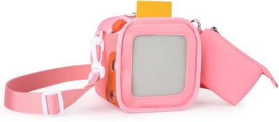 Draagtas Audio Speler - Opberghoes Beschermhoes - Veilig Transport - Verstelbare Schouderband - 12 x 12 x 6 cm - Lichtrood