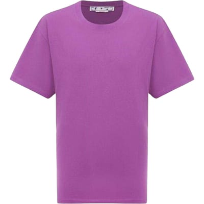 Off White Heren Diagram Oversized T-shirt (Paars)