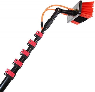 Telescoopsteel - Glazenwassersteel - Hoge ramen reinigen - Waterdoorvoer functie - Tot 9 meter